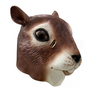 Máscaras de Látex de Cara Completa de <span class=keywords><strong>Ardilla</strong></span>, Máscaras de Anime Retro para Halloween y Navidad, Diseño Aterrador y Divertido, Temática Clásica de Halloween - Product Image 2