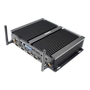 Hystou H4 mới nhất nhúng công nghiệp không quạt Mini PC 6 Com kép 32GB DDR4 8 USB dp HD EDP Windows 11 SSD + HDD - Product Image 1