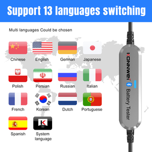 Konnwei เครื่องทดสอบแบตเตอรี่รถยนต์บลูทูธ12V แบบ BK100เครื่องวิเคราะห์แบตเตอรี่ตะกั่วกรดสำหรับแบตเตอรี่รถยนต์ agm, เจล <span class=keywords><strong>EFB</strong></span> - Product Image 1