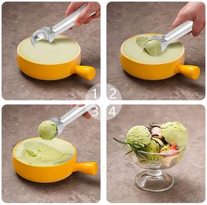 Cuchara para Helado de 7 Pulgadas Antiadherente y Anticongelante, Herramienta Profesional para Servir Sandía y Frutas, Cucharas de Aleación de Aluminio para Helado - Product Image 5