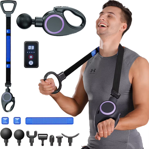 2025 नई अवधारणा रिचार्जेबल परचजन मांसपेशी चिरोप्रैक्टिक आराम उपकरण 2-इन-1 कुल शरीर मालिश गहरी ऊतक कंपन चिकित्सा - Product Image 2