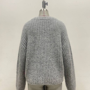 <span class=keywords><strong>Dylan</strong></span> Cardigan en tricot de haute qualité pour femmes, tricot plat, mélange de laine, automne et hiver, OEM, pull - Product Image 4