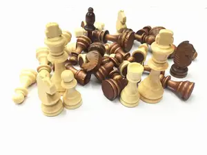 Stounton – pièces d'échecs en bois, figurines sculptées à la main, pièces de jeu de société, échecs en bois naturel