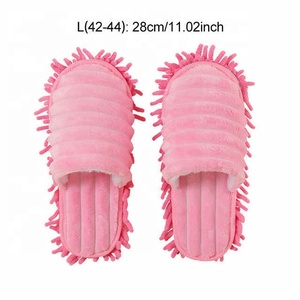 <span class=keywords><strong>S</strong></span>/<span class=keywords><strong>M</strong></span>/<span class=keywords><strong>L</strong></span> 2 unids/par Calcetines antideslizantes para pies de suelo perezoso zapatos mopa zapatillas pulido rápido limpieza polvo herramientas de cocina suministros de baño - Product Image 4