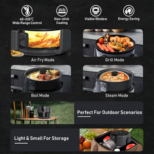Design innovant, <span class=keywords><strong>multicuiseur</strong></span> électrique à double zone de cuisson Vapeur/ébullition/gril Freidora Electrica Friteuse à <span class=keywords><strong>air</strong></span> numérique - Product Image 3