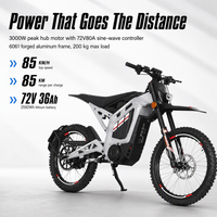 SS9.0hub Moto électrique tout-terrain extrême avec batterie longue autonomie, équipement pour le location, grossiste mondial