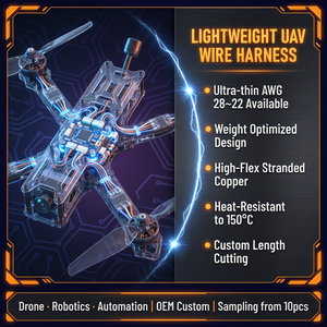 Fiação Personalizada para LS Swap com Isolamento PTFE de Núcleo de Cobre, Classificação IP66 para Máquinas Eletrônicas, Motocicletas e Aplicações em Veículos Elétricos - Product Image 6
