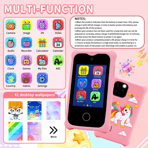 Cadeaux personnalisés <span class=keywords><strong>de</strong></span> téléphone intelligent <span class=keywords><strong>pour</strong></span> enfants <span class=keywords><strong>pour</strong></span> les filles enfants jouets téléphone cellulaire 2.8 "écran tactile enfant en bas âge apprentissage jouer jouet téléphone avec carte <span class=keywords><strong>de</strong></span> 8 Go - Product Image 2