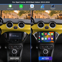 Lecteur multimédia de voiture Android IPS capacitif, CarPlay, Android Auto, radio FM, télécommande pour Opel Corsa 2015, Opel Adam 2013-2016