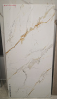 Dalles murales en grès cérame poli effet marbre blanc, idéales pour chambre, couloir, salon, salle à manger, buanderie – Design moderne