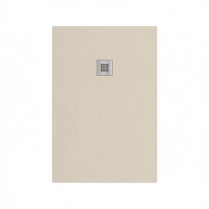 Plato de ducha rectangular de hormigón de 80 x 120 cm con sistema de drenaje para uso en baño - Product Image 3