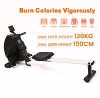 Máquina de Remo Magnética Plegable Moderna, Silenciosa, para Ejercicio en Casa o Gimnasio, con Soporte para Tablet