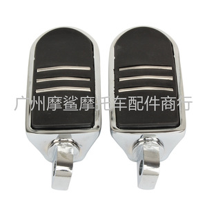 Reposapiés para motocicleta Moshark, aleación de aluminio, galvanoplastia negra, ajuste universal para piezas de modificación Harley Davidson - Product Image 3