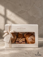 Boîtes cadeaux pour boulangerie, emballages en papier pour produits de boulangerie, présentoirs de vente au détail haut de gamme, boîtes à fenêtre, vente en gros