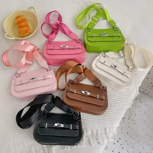 2024 Boutique Children Shoulder Bag Pu Leather Cute Crossbody Messenger Handbag for Girl