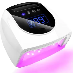 Rechargeable UV LED Nail <b>Lamp</b> 19200mAh Cordless Nail Dryer <b>with</b> Removable Stainless Steel Bottom 4 <b>Timer</b> Setting & Smart Sensor - Product Image 1