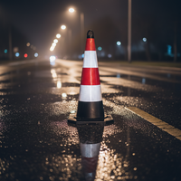 Cône de signalisation routière anti-âge en PVC, résistant aux hautes pressions et aux basses températures, durcissement à basse température, haute tension
