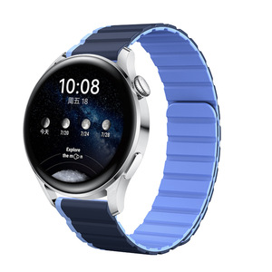 Laihe 마그네틱 루프 남성 여성 사용자 정의 20 22mm 부드러운 실리콘 시계 밴드 방수 내구성 스마트 시계 스트랩 밴드 Garmin - Product Image 3