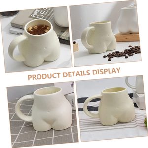 Nordique créatif bout à bout tasse en céramique décor à la maison mode conception de Base plate pour café et lait drôle <span class=keywords><strong>bureau</strong></span> et Couples tasse pour cadeaux - Product Image 5