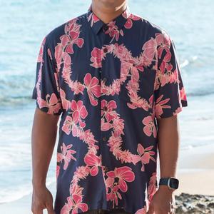 High Quality Hawaiian <b>Shirt</b> <b>Floral</b> Print Button Down Lapel <b>Shirt</b> Custom Linen Breathable Soft <b>Shirt</b> - Product Image 2