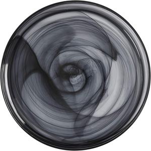 Ensemble de vaisselle élégant et exquis pour la maison et les restaurants, assiettes en verre alabastro noir et blanc - Product Image 1