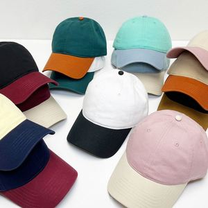 Casquette de baseball classique pour hommes, de haute qualité, couleur unie, logo personnalisé, couronne haute, vierge - Product Image 1