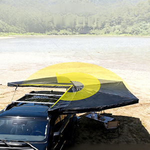 Toldo Lateral para Auto de 270 Grados en Forma de Abanico, Impermeable, de Oxford 420D, para las Cuatro Estaciones, de 2m/2.5m, con un Dormitorio para Acampar - Product Image 1
