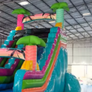 Prix d'usine - Location de jeux gonflables pour fêtes en plein air - Toboggan aquatique géant commercial en PVC <span class=keywords><strong>avec</strong></span> <span class=keywords><strong>piscine</strong></span> pour adultes - Product Image 5