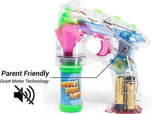 Pistolet à bulles <span class=keywords><strong>d</strong></span>'<span class=keywords><strong>eau</strong></span> électrique automatique transparent à LED lumineux pour <span class=keywords><strong>jeux</strong></span> <span class=keywords><strong>d</strong></span>'été, jouets pour enfants, <span class=keywords><strong>jeux</strong></span> de plein air, jardin, Chine - Product Image 3