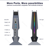 Juegos de Mini PC-tel i9 9880H i7 9750H i5 9300H GTX 1050 2 * DDR4 NVMe SSD NUC computadora de escritorio ganar 11/10 4K HD DP TPM WiFi