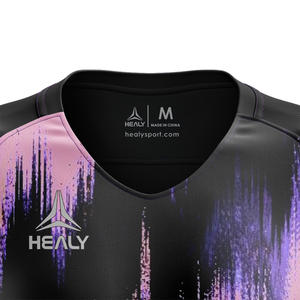 Camiseta de Fútbol para Mujer Healy Color Block Slim Fit 26 Summer Splatter Texture Sport Kit Transpirable Ligera Sublimada - Product Image 4