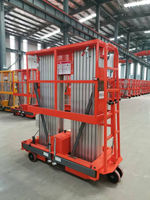 Mât double en alliage d'aluminium avec performances de levage stables pour travaux en hauteur