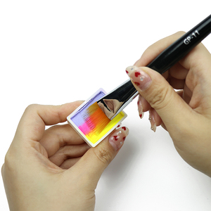 Gp Bán Buôn Chuyên Nghiệp 12 Pcs Xách Tay Mặt Sơn Bàn Chải Thiết Lập Tay Cầm Bằng Gỗ Nylon Tóc Nghệ Sĩ Mặt Sơn Bàn Chải - Product Image 2