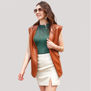 Couleur unie <span class=keywords><strong>sans</strong></span> manches PU lâche <span class=keywords><strong>grande</strong></span> <span class=keywords><strong>taille</strong></span> femmes <span class=keywords><strong>gilet</strong></span> haut <span class=keywords><strong>gilet</strong></span> <span class=keywords><strong>gilet</strong></span> en cuir <span class=keywords><strong>gilet</strong></span> - Product Image 2