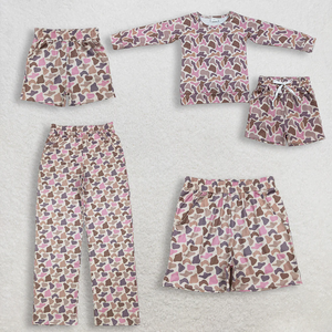 Tenues d'été assorties pour la famille, ensemble chemise et short imprimé camouflage pour bébés filles, vêtements mignons pour nourrissons et tout-petits - Product Image 6