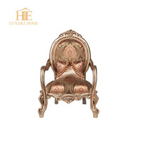Canapé d'angle et meubles de salon confortables en bois sculpté de style classique antique