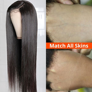 30 32 34 36 38 40 50 pollici parrucca frontale in pizzo umano fornitori parrucche diritte vergini brasiliane frontali in pizzo parrucche per donne nere - Product Image 3