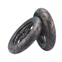 Ensemble de roues Supermotard en alliage pour moto de rue 2.15/2.5-12 avec pneus tubeless Kenda K702 90/90-12, 110/70-12, axe 15 mm