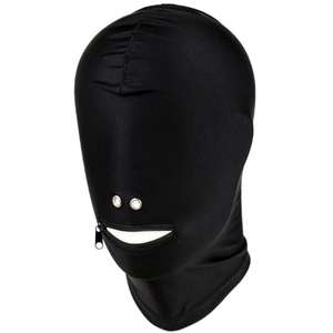 フェティッシュセクシージッパーオープンマウスヘッドギアフードヘッドハーネスボンデージ拘束大人のSmコスチュームセックスゲームおもちゃ女性男性カップル - Product Image 3