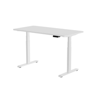 Bureau debout électrique réglable en hauteur à double moteur de haute qualité, cadre en acier inoxydable, bureau de bureau convertible moderne, garantie 5 ans