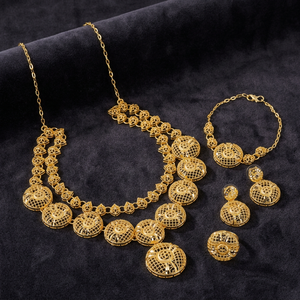 Gold Plated Micro Forming Necklaces Special Occasion & Traditional Jewelry for Women <b>Copper</b> & Brass Chapado En Oro Oro Laminado - Product Image 1