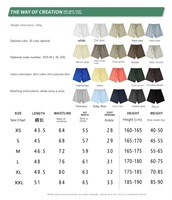 Celana Pendek Pria 440gsm Bahan Tebal Ramah Lingkungan untuk Musim Panas, Model Jaring Kasual dengan Desain Vintage Boxy Fit Pinggang Sedang untuk Penggunaan Luar Ruangan dan Perkotaan