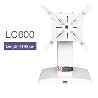 Support mural télescopique robuste en métal pour projecteur laser à courte focale