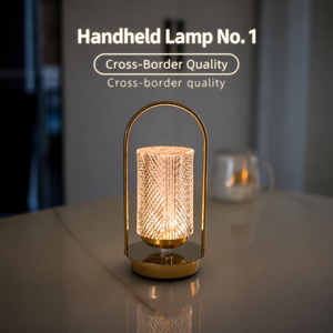 Lampe d'ambiance portable en métal rétro YONGZE, lampe de chevet simple et créative pour chambre à coucher, lampe de table avec charge USB, veilleuse - Product Image 2