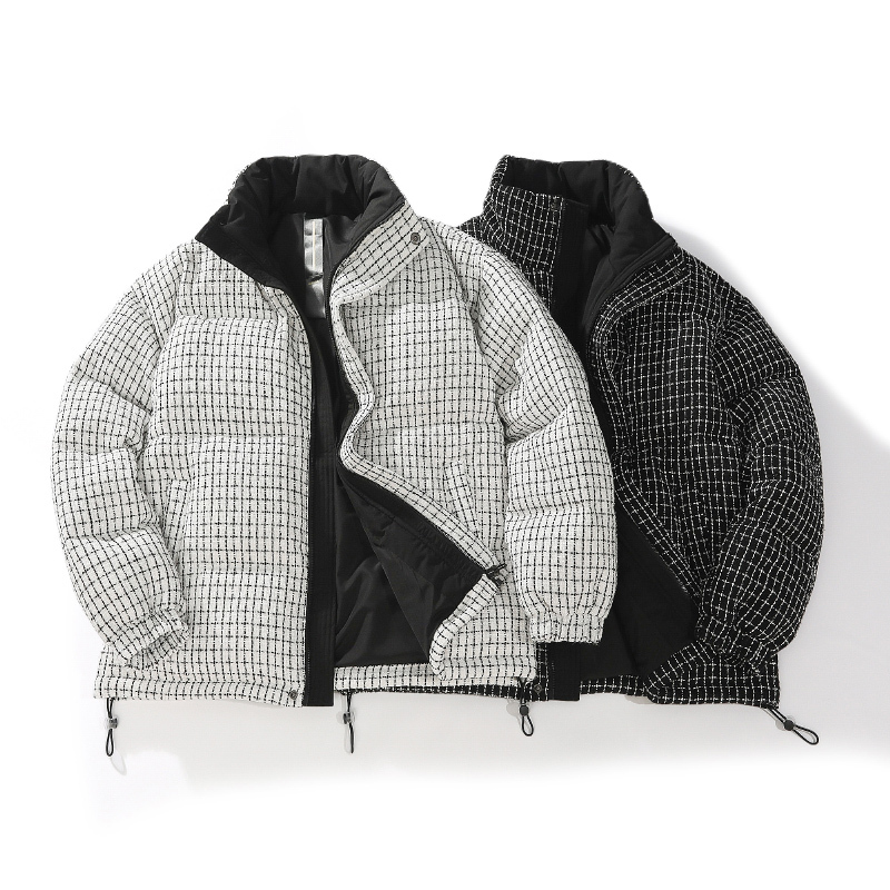 LAYENNE Hooded Down Jacket Canvas Polyester