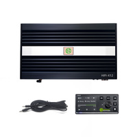 Amplificateur de signal numérique 4 canaux de classe AB HiFi-X12 6x75W+2x120W pour audio de voiture avec DSP intégré