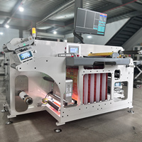 RTJB350 Modelo perfecto Etiqueta adhesiva Rollo a rollo Máquina de rebobinado de corte longitudinal con sistema de software de cámara de inspección automática