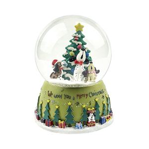 <strong>Wholesale</strong> Craft Hand-painted Artistic Custom LED Light Music Boxes Resin <strong>Snow</strong> <strong>Globe</strong> for Christmas Decoration - Product Image 3