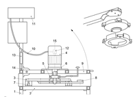 Máquina de prueba de resistencia a la abrasión por impacto, utilizada para motociclistas, prendas de protección, equipo de prueba de tela, 1: 2