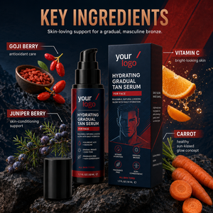 Loción en Suero para Bronceado Gradual para Hombre, Tono Bronce Natural, Fórmula Limpia de Uso Diario, Sin Fragancia Intensa, No Grasoso, Uso Cómodo - Product Image 6